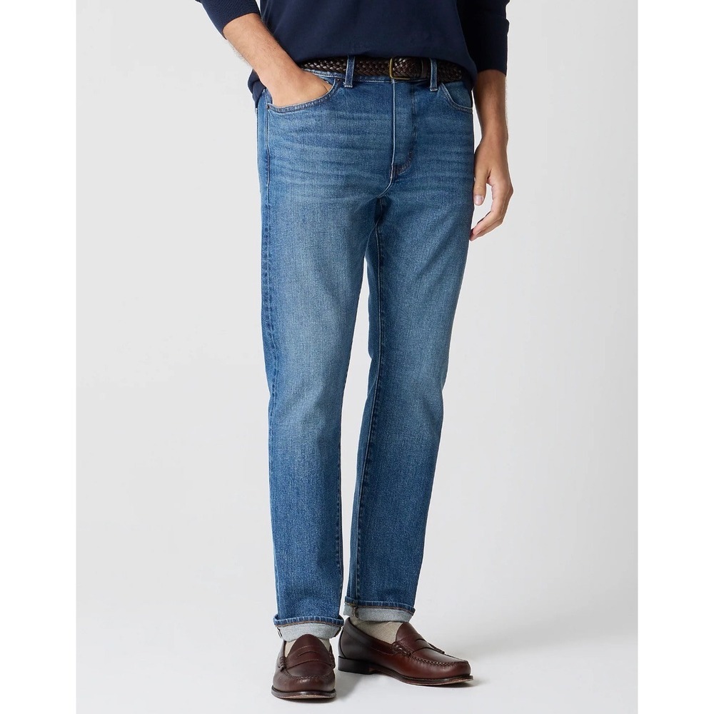 J.Crew Flex 484 Straight Fit Jeans Mens 31x32 Medium Wash Denim Pants